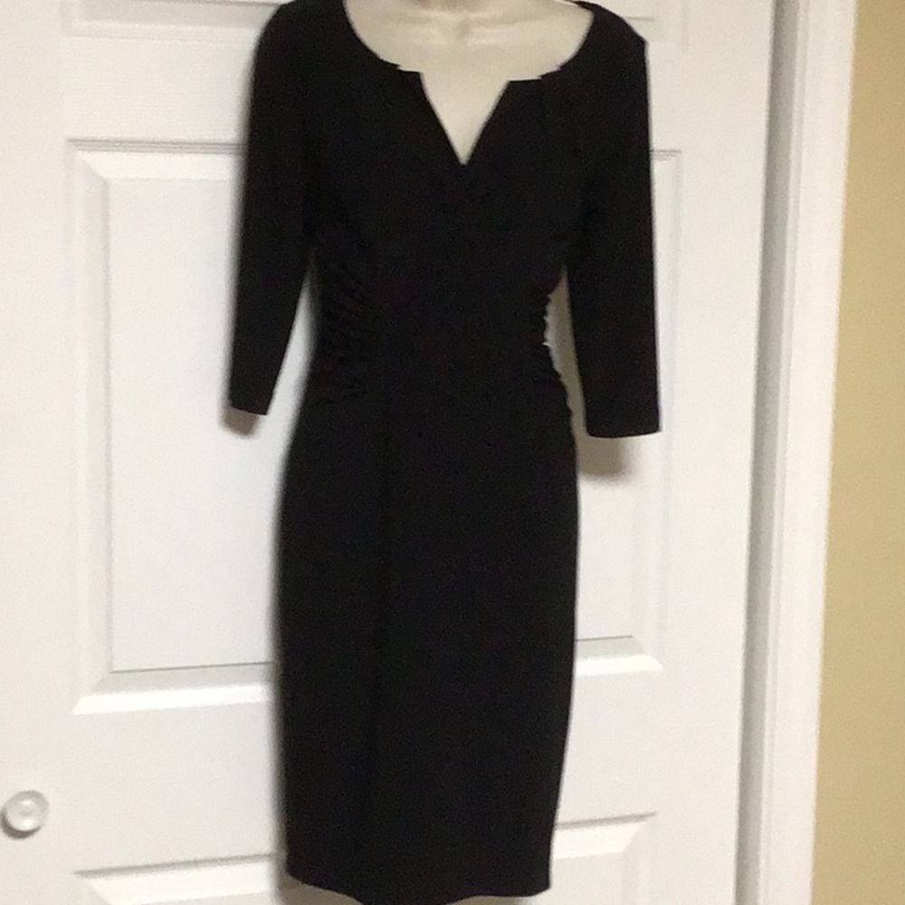 Adrienna Papell classic black dress, 6
